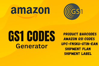 do amazon gs1 barcodes and product labels