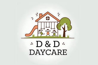 do unique baby shop, toy shop, daycare, childcare and kids logo design