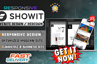 design or customize your showit website redesign showit template showit seo