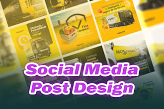 design attractive social media posts graphics for facebook, instagram ads