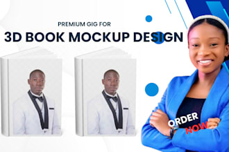 book cover design mockups in 20 different styles, ebook cover design 3d mockup