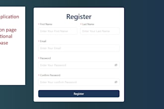 create a react application in reactjs and firebase
