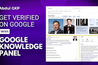 create a google knowledge panel or graph for personal, individual or company