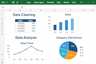 clean, analyse, split excel data