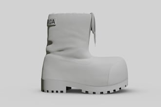 design and texture realistic 3d shoes
