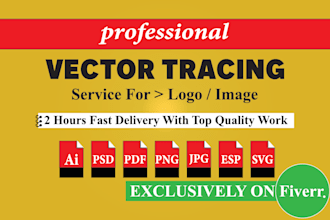 professionally convert your image or logo to vector format