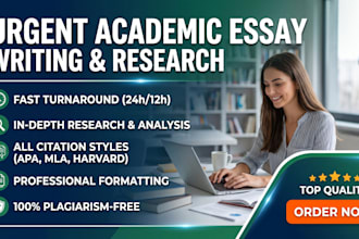 do urgent essay writing, research, formatting as an academic