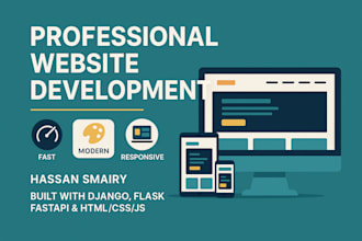 build professional websites with django, flask, or fastapi