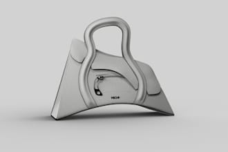 design realistic 3d fashion accessories