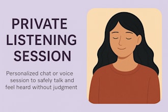 lend a ear, supportive sessions with a psychology student