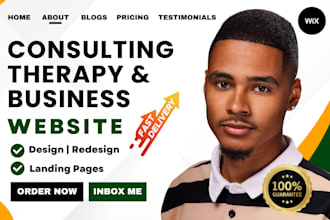 wix therapy website design wix consulting website design wix business website