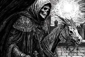 design a fantasy, dark fantasy character concept
