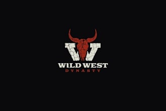 design unique wild west computer game logo