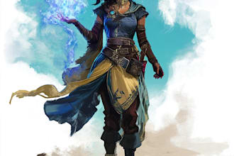 draw fantasy dnd art, monster character, game art, sheet, and dnd