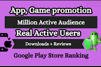 guarantee app promotion, ios, android, app rating review, app install