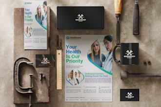 design a professional medical flyer for your clinic or healthcare service