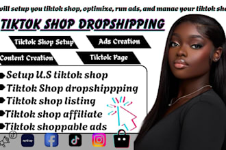 setup tik tok shop dropshipping marketing, fix tts listing tik tok shoppable ads