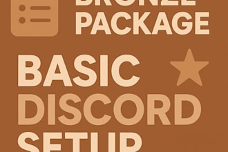 set up your basic discord server with bots and roles