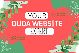 design a website using the duda website builder