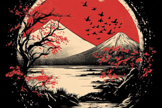 anime streetwear graphic tshirt illustration design