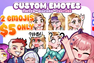 draw custom emotes, avatars for your twitch discord youtube