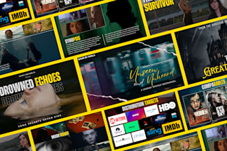 design a pitch deck presentation for your film, TV show, podcast or web series