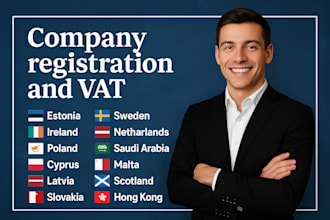 do company registration, vat in cyprus, malta, estonia latvia, lithuania, poland