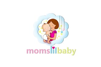 design sustainability mom and baby brand logo