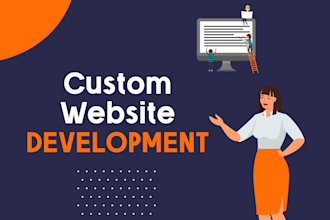 do custom website development full stack website front end web developer