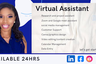 be your professional virtual assistant executive support and admin expert