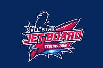 design custom jet board testing logo