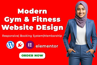 professionally develop a wordpress gym website