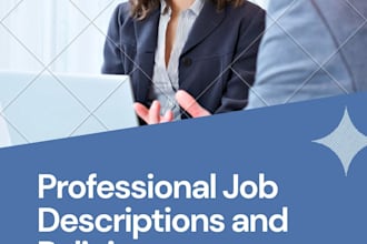 create professional jds kpis sops and HR policies for your business