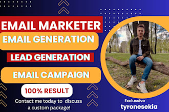 be email marketing manager, generate email list, validate email, blast campaign