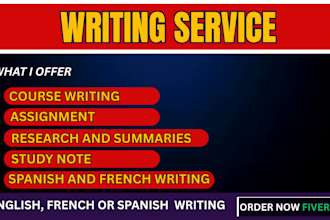 make research, write study notes, documents, and custom coursework assignment