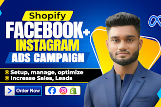 be your shopify facebook ads and instagram ads campaign manager