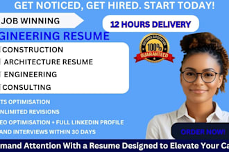 write a resume for a construction, architecture, and engineering internship