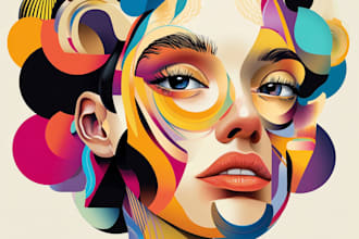 design and animate abstract album cover art