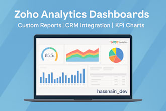 create zoho analytics dashboards, reports, and data visualizations