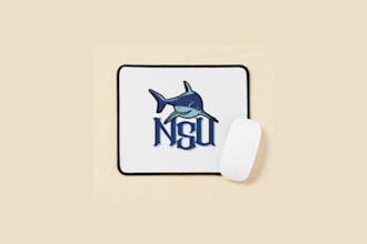 craft a unique shark emblem or mascot logo design