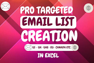 data collection business email lists database via targeted category and location