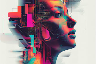 design and animate abstract album cover art
