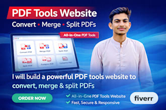 develop a PDF converter and tools website like ilovepdf