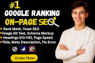 optimize onpage technical SEO service for wordpress wix squarespace rank on 1st