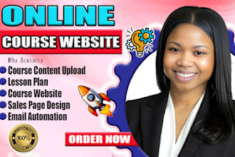 do online course website on thrivecart, teachery, learndash, learnpress