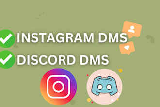 do mass dms outreach in instagram or discord