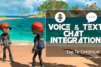 add text and voice chat in your unity game