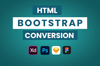 convert figma design to responsive bootstrap website