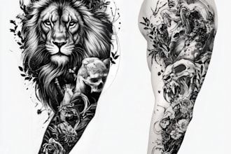 create unique custom tattoo any tattoo design, tattoo artist