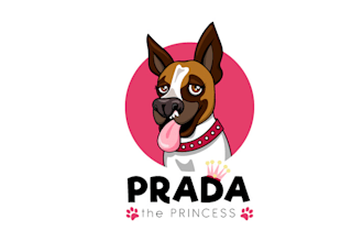 design consulting unique princess dog logo